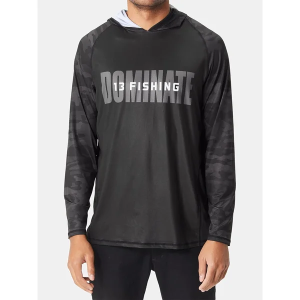 13 Fishing "Noire" Long Sleeve Hooded Shirt