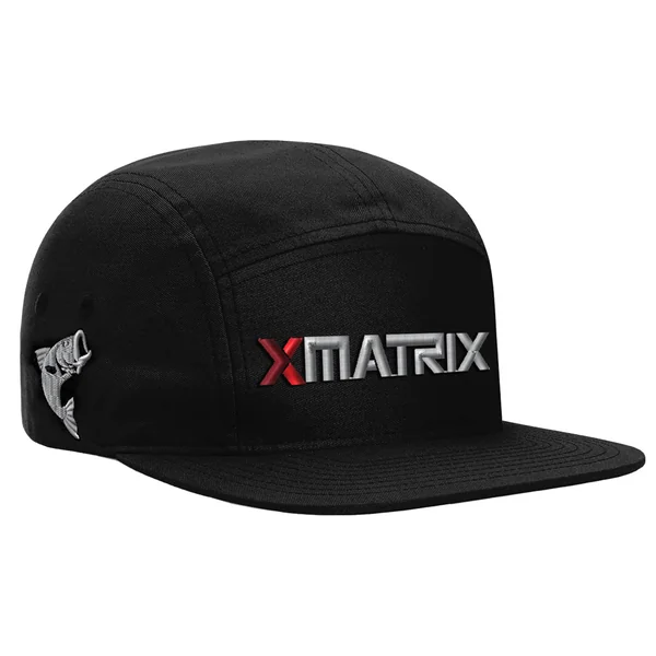 5 Panel Flat Visor Hat – Black XMATRIX (93151)