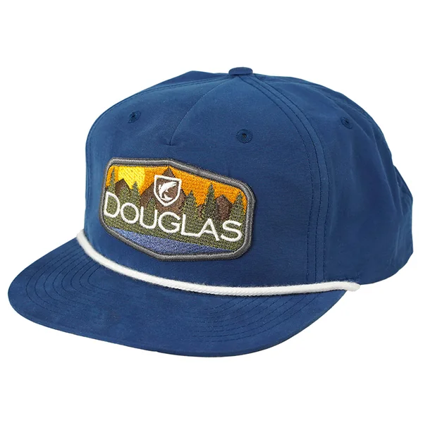 5 Panel Flat Visor Hat – Blue, Douglas Mountain Patch (93149)