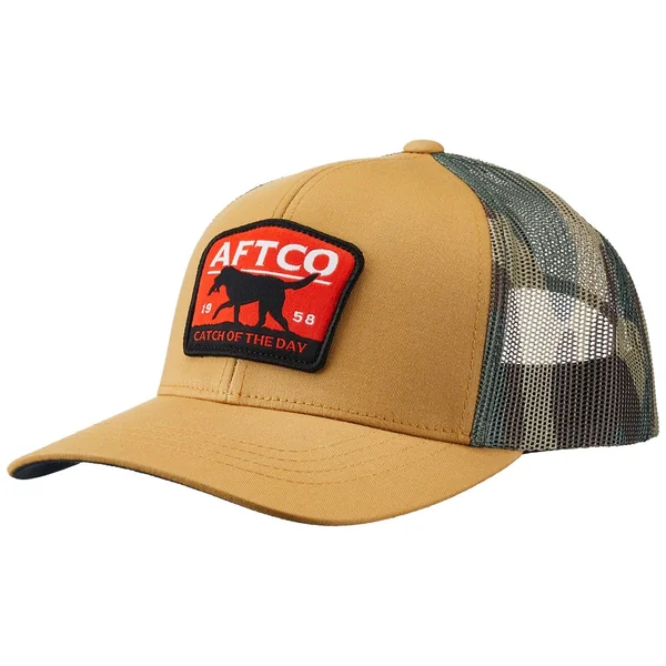 Aftco Fetch Trucker Hat Dark Sand