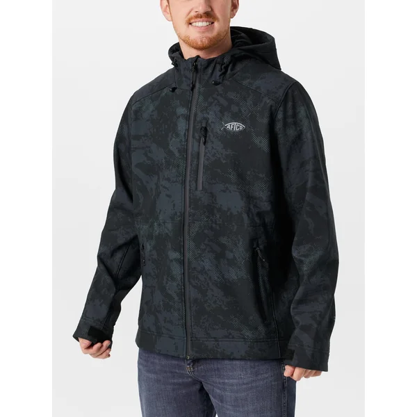 Aftco Reaper Tactical Softshell Jacket Blk Storm Camo
