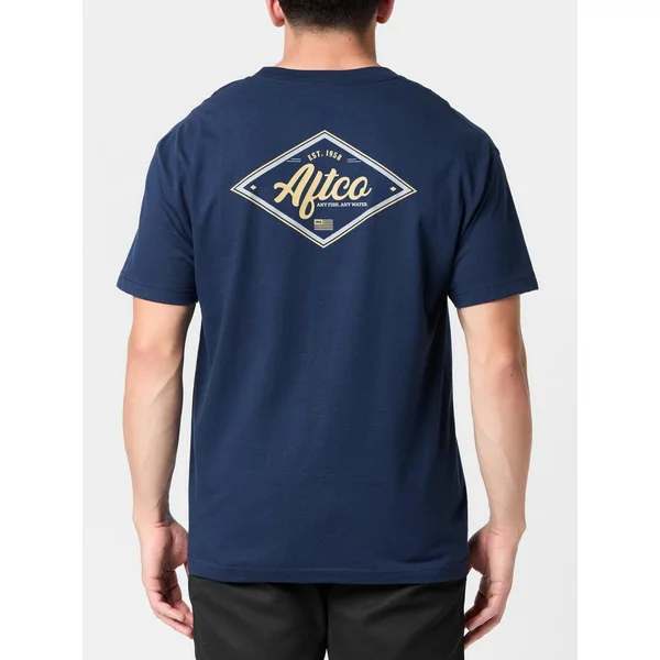 Aftco Sherman Short Sleeve Pocket Shirt Naval