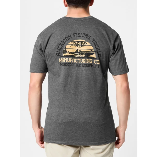 Aftco Skipping Short Sleeve Shirt Charcoal Heather