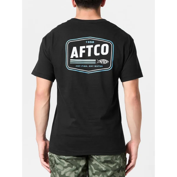 Aftco Versus Short Sleeve Pocket Shirt Black