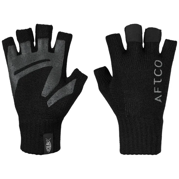 Aftco Warm Wool Fingerless Glove Black