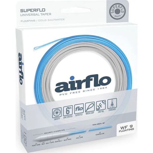 Airflo Superflo Cold Saltwater - Floating - Blue/Grey