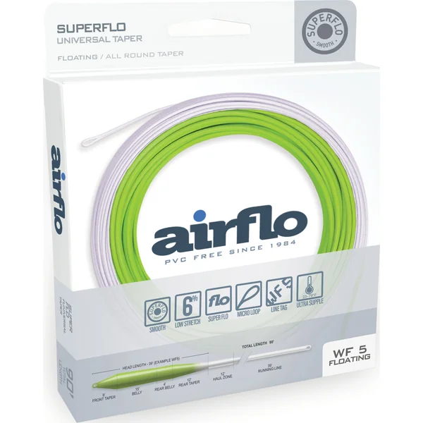 Airflo Superflo Power Taper Floating Chartreuse/White
