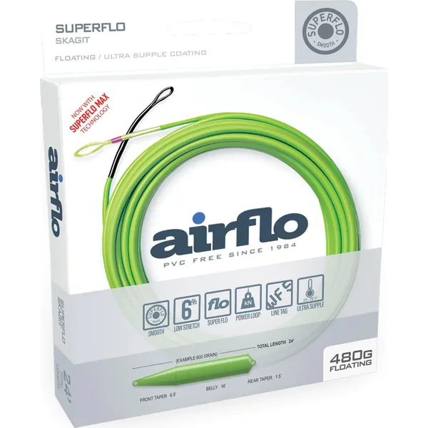 Airflo Superflo Skagit Floating Shooting Head Mint Green