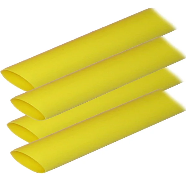 Ancor Adhesive Lined Heat Shrink Tubing (ALT) -3/4" x 12" -4-Pack -Yellow