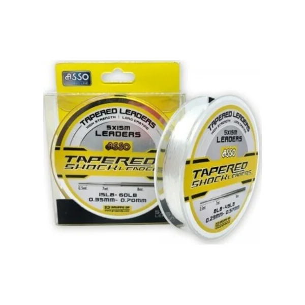 Asso Tapered Leaders 5 x 15m