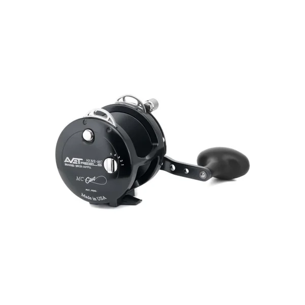 Avet HX 5/2 MC Two-Speed Lever Drag Conventional Reels Black