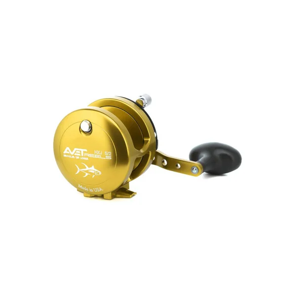 Avet HXJ 5/2 Two-Speed Lever Drag Conventional Reel Gold