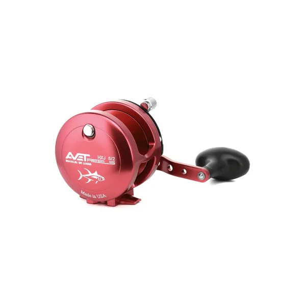 Avet HXJ 5/2 Two-Speed Lever Drag Conventional Reel Red