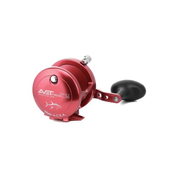 Avet JX 4.6 Single Speed Lever Drag Conventional Reels Red