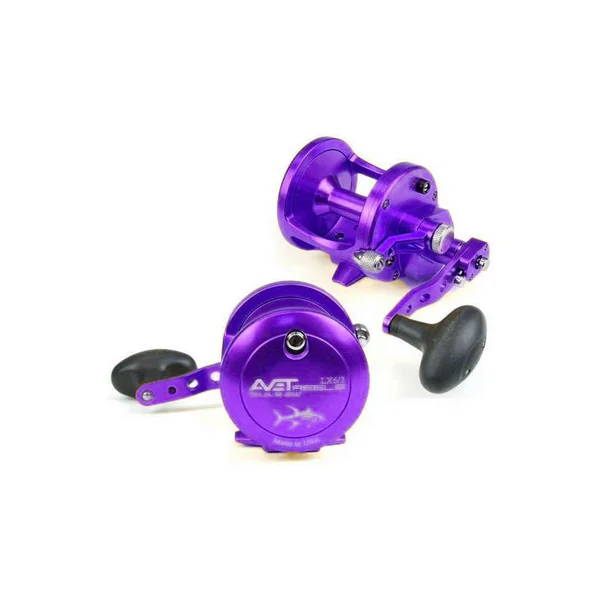 Avet LX 6.3 MC Raptor 2-Speed Lever Drag Conventional Reel Purple