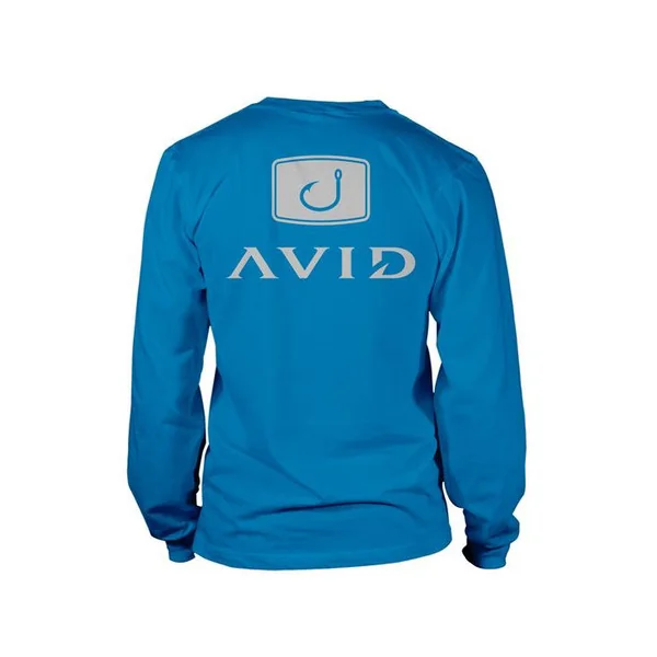 AVID Sportswear Classic Pocket Long Sleeve Shirt -Azure XL