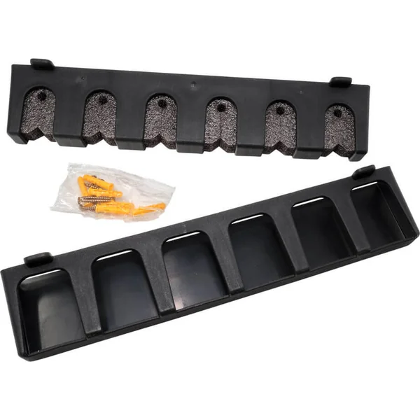 AXIA Rod Rack Holds Six Rods Black