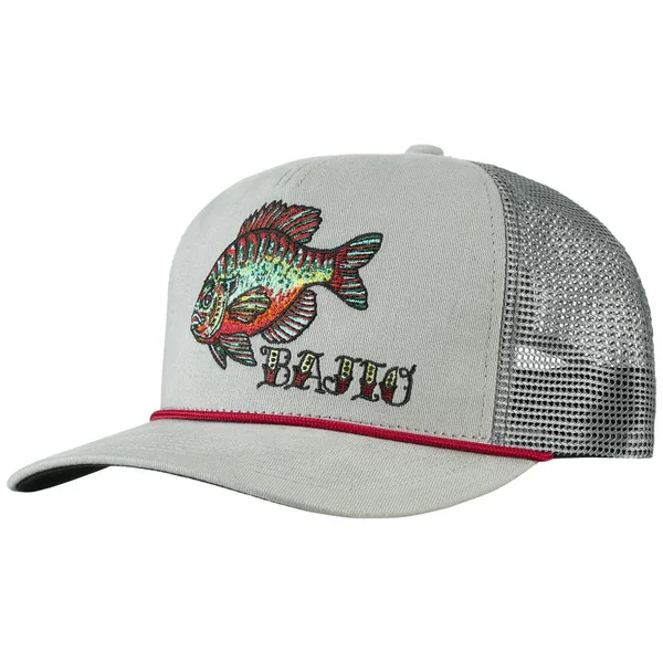 Bajio Bluegill Curved Brim Trucker Hat Graphite/Charc
