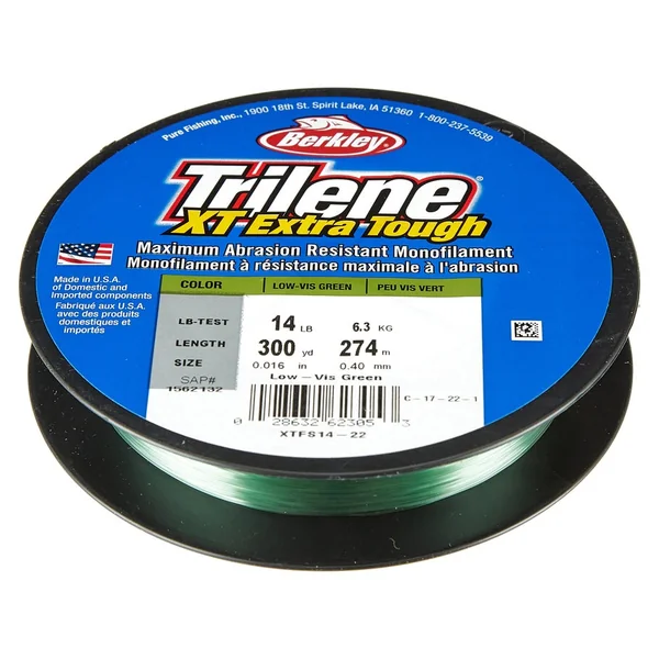 Berkley Trilene XT Monofilament Line Lo-Vis Green