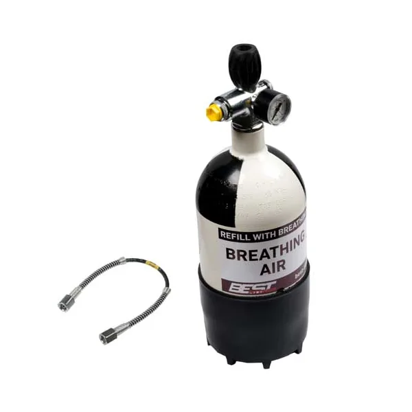 Best Fittings 3 Litre 300 Bar Stumpy Airgun Bottle + Hose