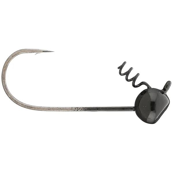 Big Bite Baits Stand Up Fin Twist Jig Head 4pk