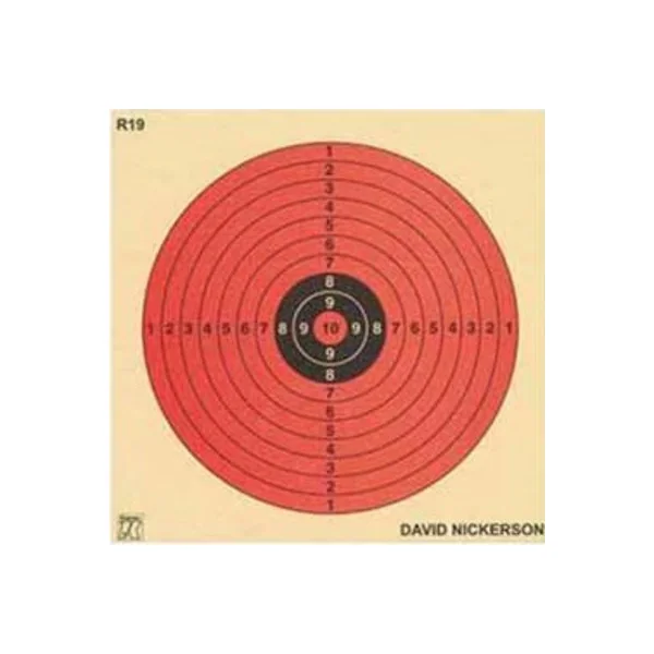 Bisley 14cm Dayglow Targets on Grade 1 Paper