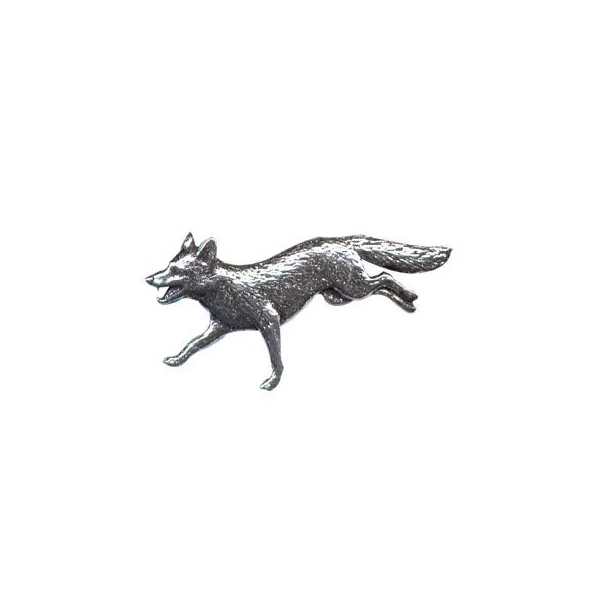 Bisley Pewter Pin No.27 Running Fox & Presentation Box