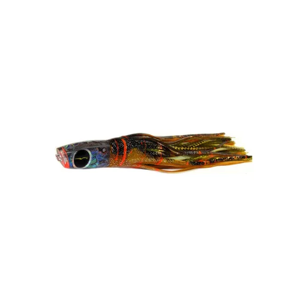 Black Bart Lures Medium Tackle Lures Eleuthera Plunger Brown Gold Orange/Gold Dot BGO/GDD