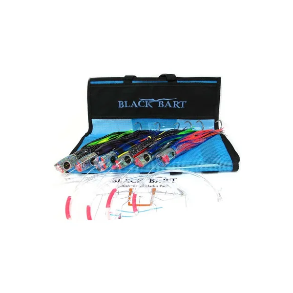 Black Bart Lures, Rigged Pack Single Hooks