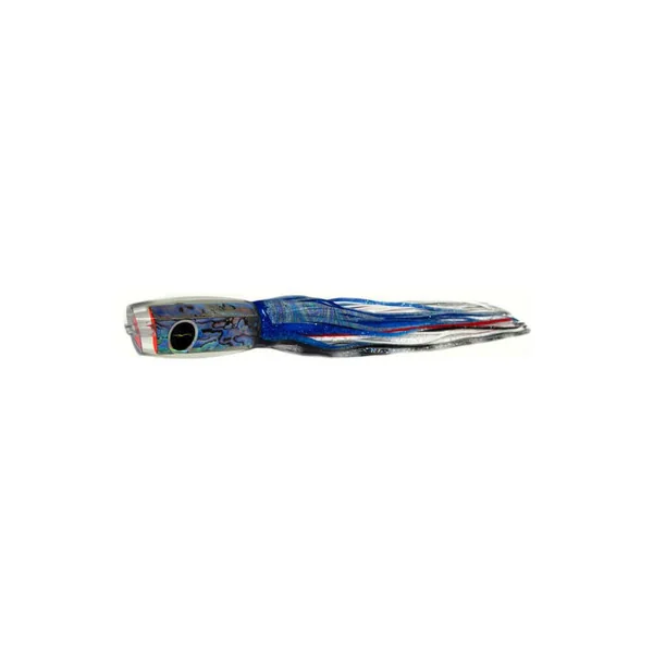 Black Bart Medium/Heavy Tackle Lures 1656 Angle Nose Blue Foil/White BL/WH