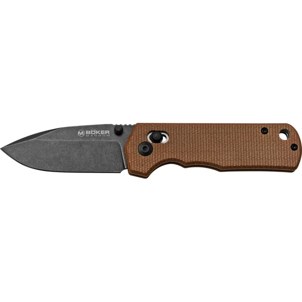 Boker Magnum Rockstub Brown Micarta Folding Knife 6.7cm