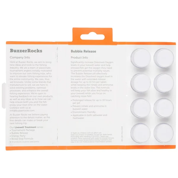 BuzzerRocks Livewell Treatment Bubble Release