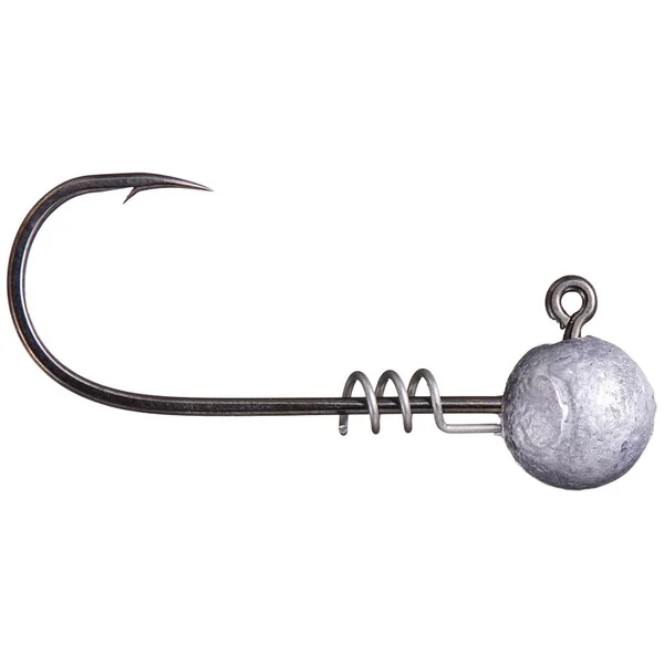 Cast Again Tackle Round Ball Screw Lock Jig Head 7pk
