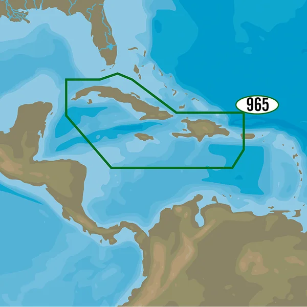 C-MAP 4D NA-D965 - Cuba, Dominican Republic, Caymans & Jamaica [M-NA-D965-MS]
