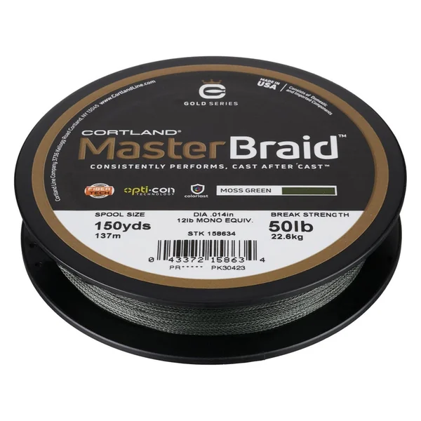 Cortland Master Braid Braided Line Moss Green