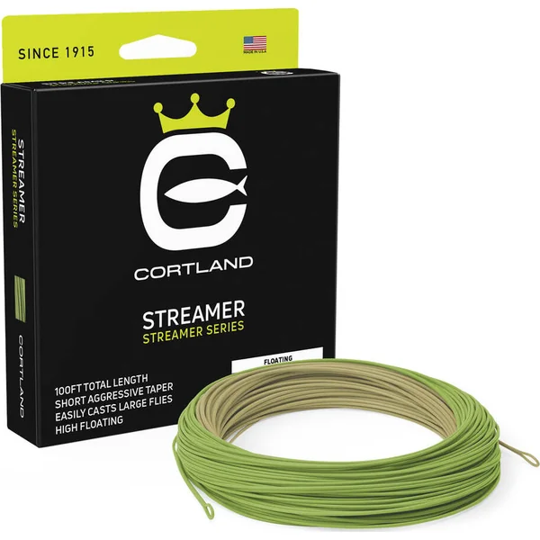 Cortland Streamer Olive/Green 100ft