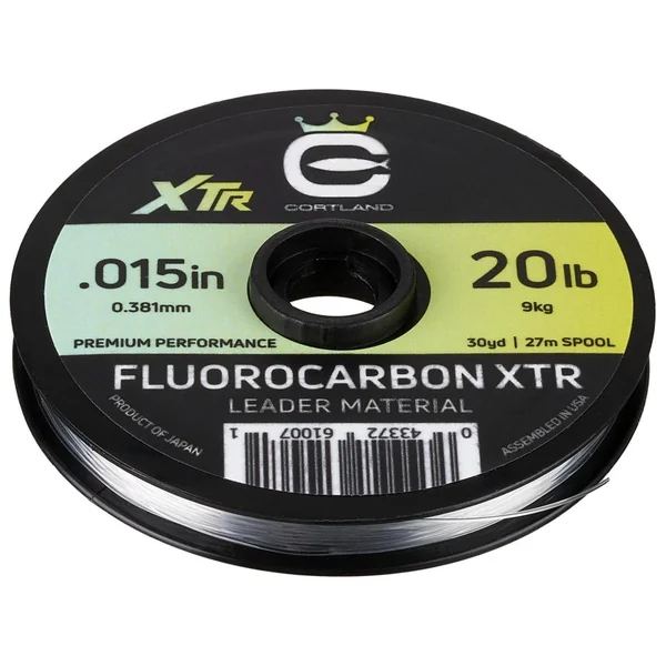 Cortland XTR Fluorocarbon Leader Line 30yd