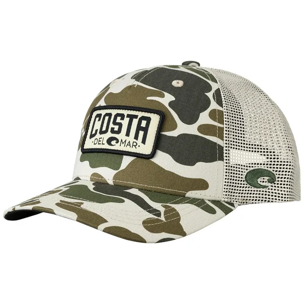 Costa Del Mar Duck Camo Trucker Hat Grey Camo