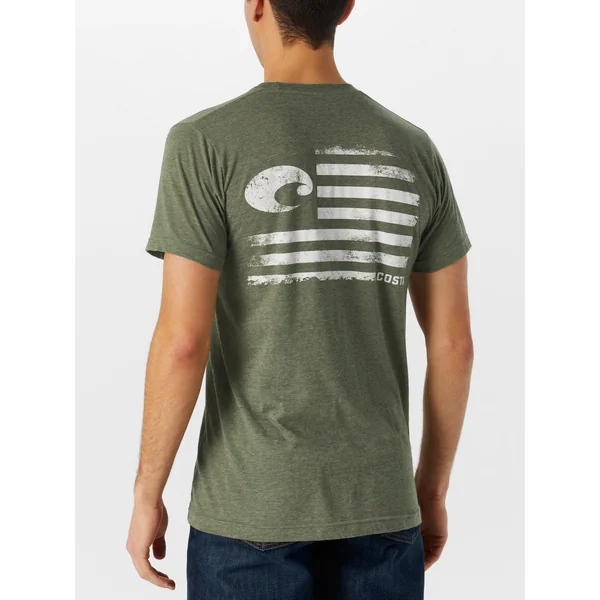 Costa Del Mar Pride Short Sleeve Shirt Military Green