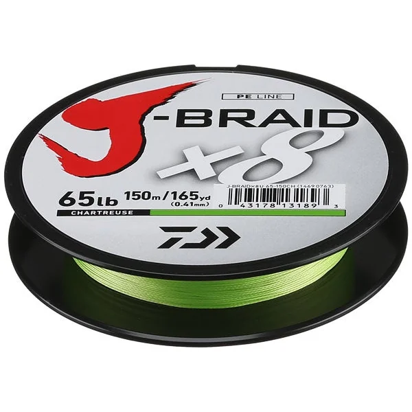 Daiwa J-Braid x8 Braided Line Chartreuse