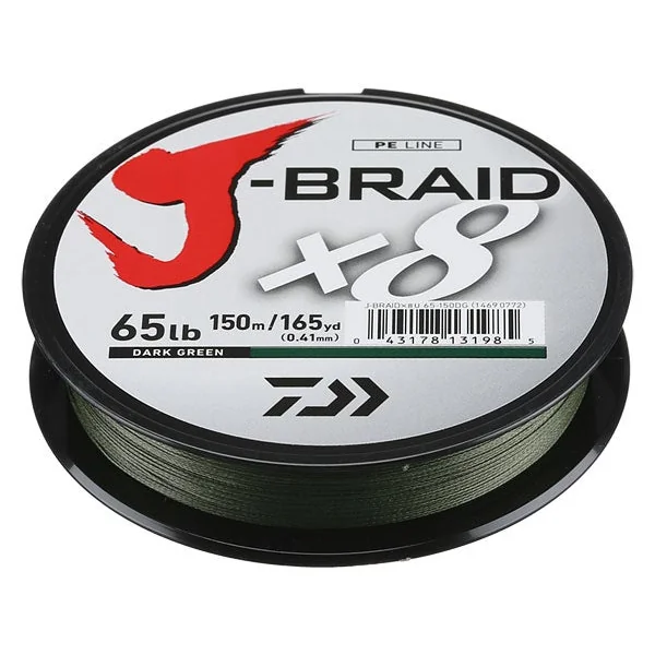 Daiwa J-Braid x8 Braided Line Dark Green