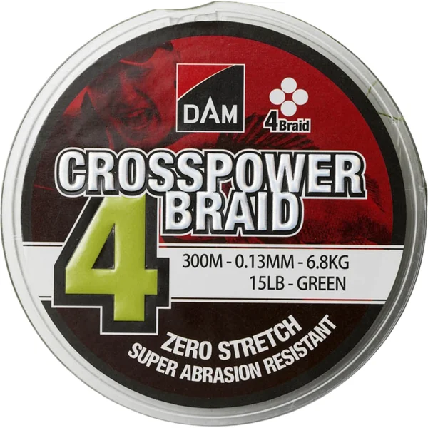 DAM Crosspower 4-Braid 300m - Green