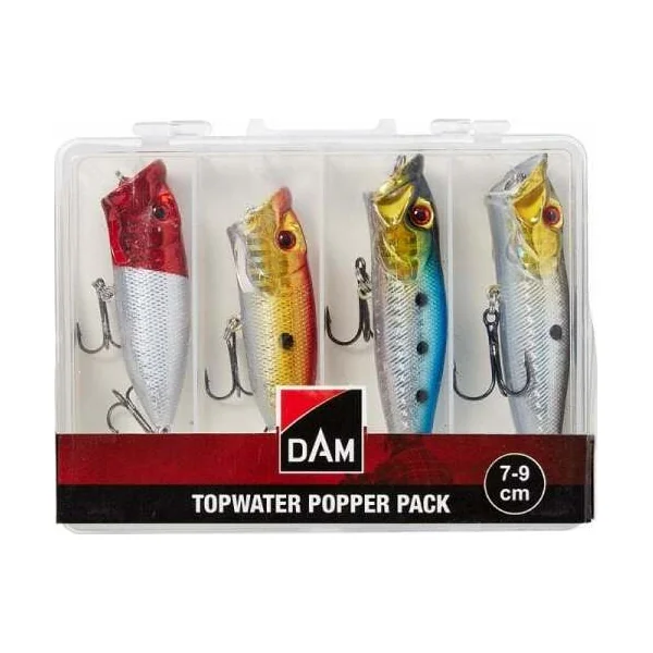DAM Topwater Popper Pack Inc. Box 7-9cm