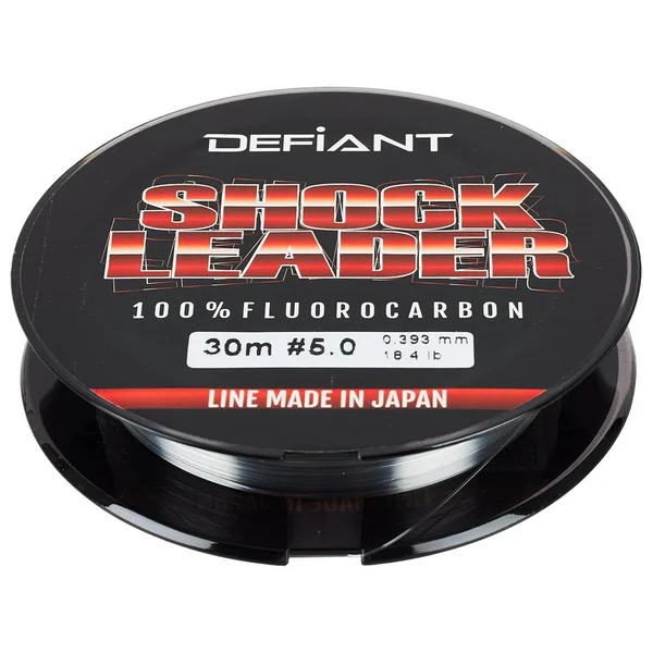 Defiant 100% Fluorocarbon Shock Leader Line 32yds
