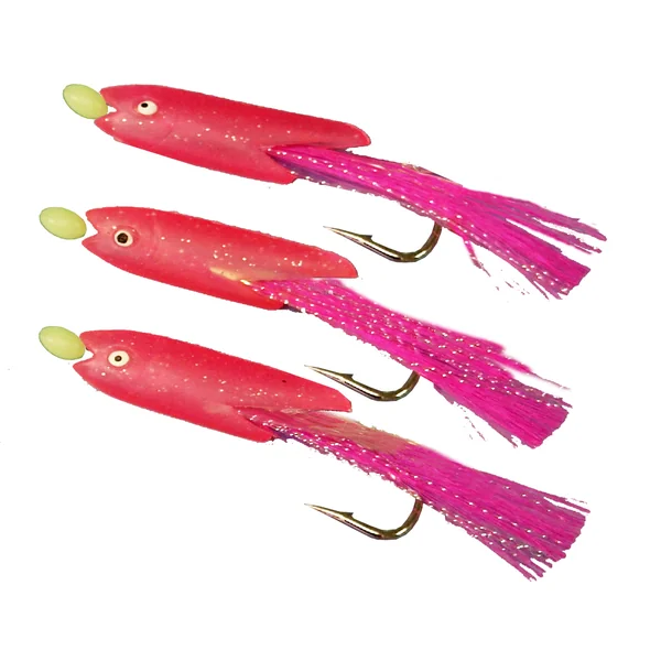 Dennett 3 Hook Hokkai Rig Pink Feather