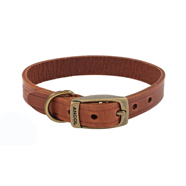 Dokken Dog Collar Heritage Leather Size 6 (45-54cm)
