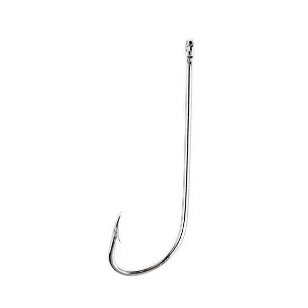 Eagle Claw 072A 2X Long Shank Offset Hook - 8 Pack - Size 1/0
