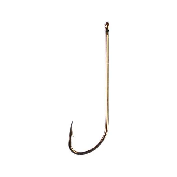 Eagle Claw 072R 2X Long Shank Offset Hook - Bronze - Size 2