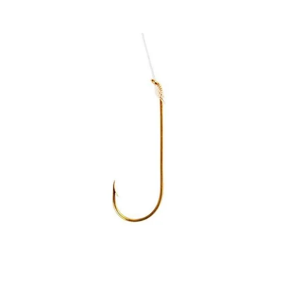 Eagle Claw 121 Aberdeen Light Wire Snelled Hooks - Small - Size 8