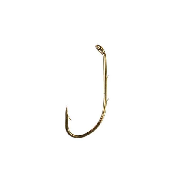 Eagle Claw 181 Down Eye Offset Baitholder Hooks - 50 Pack - Size 6